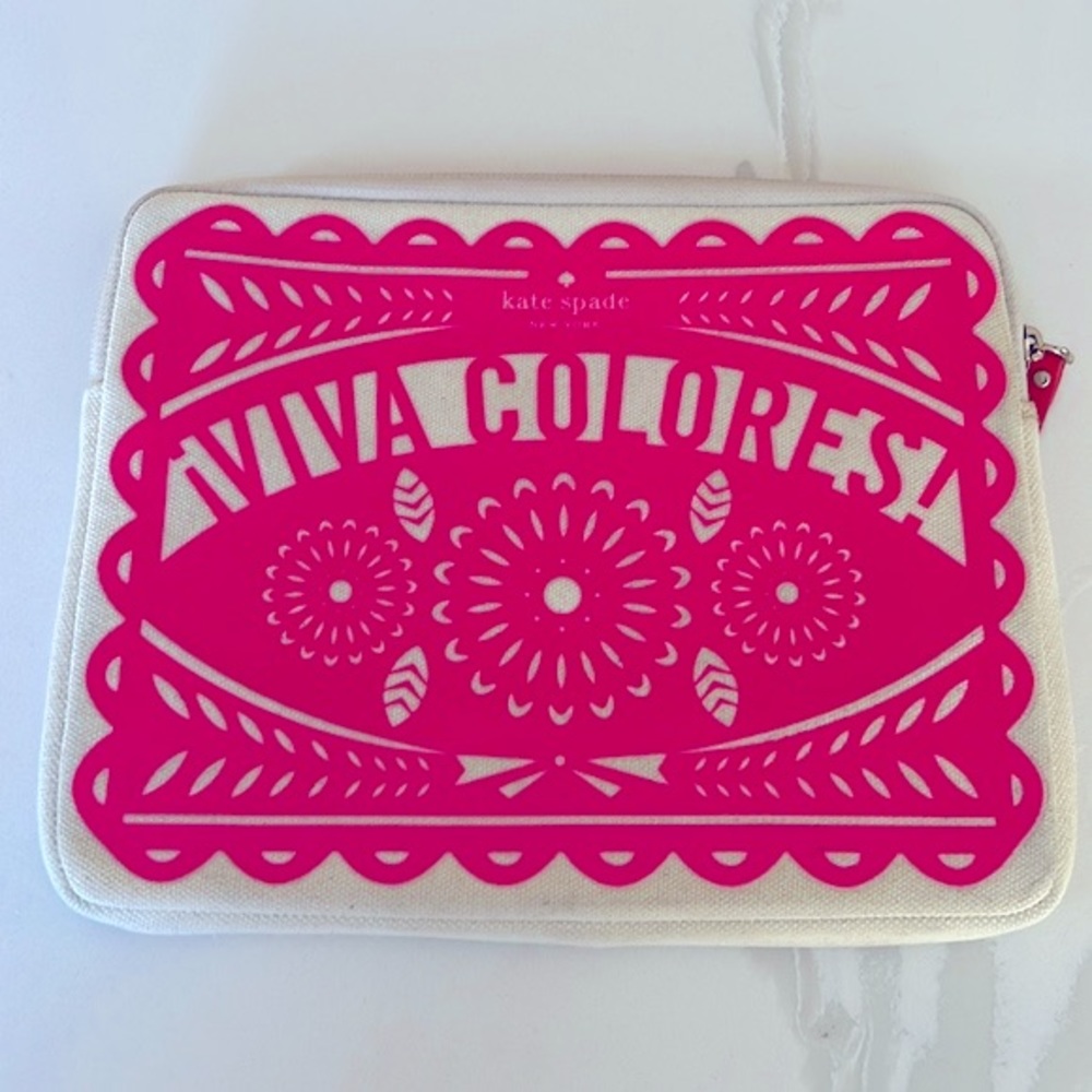 KATE SPADE Viva Colores Colorful Red and Pink  iPad Tablet Case